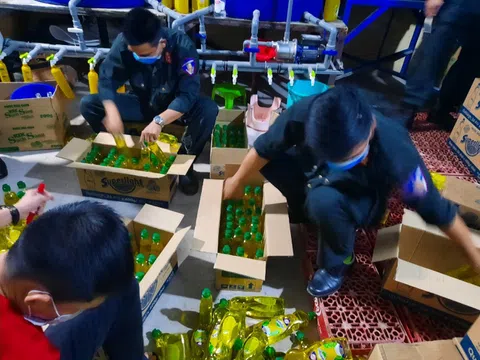Kiểm tra cơ sở sản xuất nước rửa chén Superlight tại An Giang