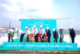 Cất nóc chung cư NƠXH LA Home sớm 3 tháng, tạo lực đẩy dân cư cho đại đô thị phía Tây TP HCM