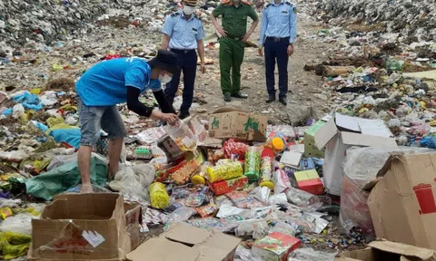 Thanh Hoá: Tiêu hủy 2.356 đơn vị sản phẩm thực phẩm nhập lậu