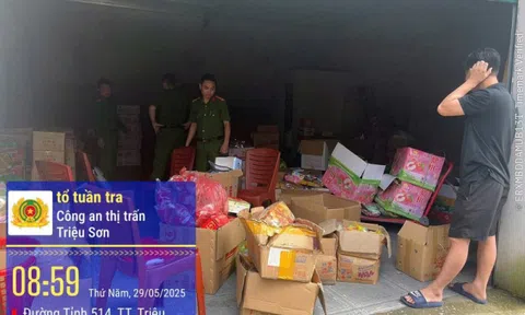 Thanh Hóa: Phát hiện cơ sở kinh doanh hàng hóa không rõ nguồn gốc xuất xứ