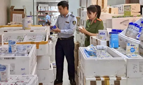 Hà Nội: Phát hiện kho hàng chứa số lượng lớn sữa, thực phẩm chức năng, mỹ phẩm nhập lậu