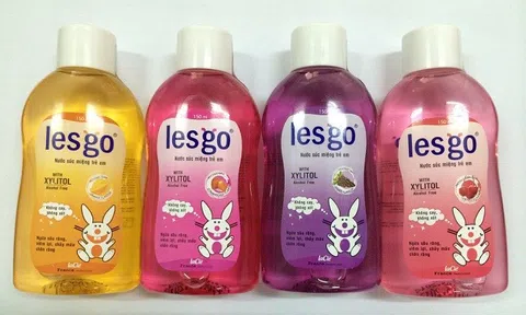 Thu hồi trên toàn quốc lô sản phẩm Nước súc miệng Lesgo trẻ em – Chai 150 ml