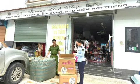 Thanh Hóa: Kiểm tra hộ kinh doanh Hoàng Linh Shop, phát hiện nhiều sản phẩm nhập lậu