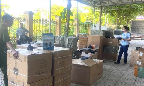 Hà Nội: Phát hiện xe tải chở gần 1.900 sản phẩm hàng tiêu dùng nhập lậu