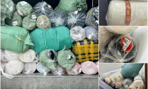 Hà Nội: Tạm giữ xe tải chở số lượng lớn hàng may mặc không rõ nguồn gốc