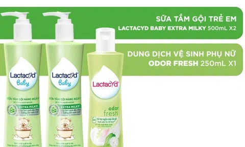Sữa tắm gội Lactacyd Baby Extra Milky bị làm giả, Cục Quản lý Dược ra văn bản khẩn 