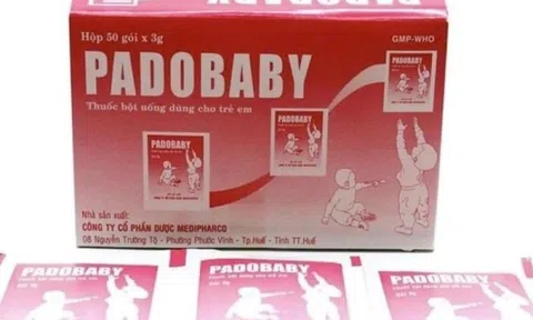 Thanh Hóa: Thu hồi khẩn thuốc bột uống Padobaby kém chất lượng