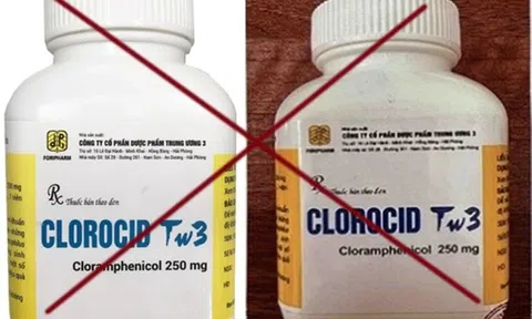 Sở Y tế tỉnh Thanh Hóa thông báo về việc không kinh doanh, sử dụng thuốc Clorocid TW3 giả mạo
