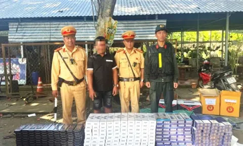 Đồng Tháp: Lực lượng Cảnh sát giao thông liên tiếp phát hiện, bắt giữ các vụ vận chuyển thuốc lá ngoại nhập lậu