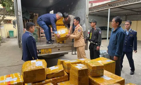 Lực lượng CSGT Công an tỉnh Lào Cai phát huy vai trò nòng cốt trong công tác chống buôn lậu, gian lận thương mại