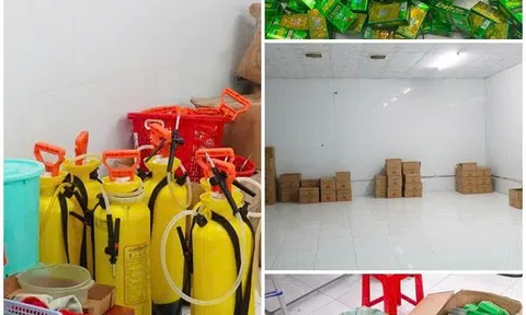"Đột kích" xưởng sản xuất hàng chục ngàn chai dầu gió giả ở Tây Ninh