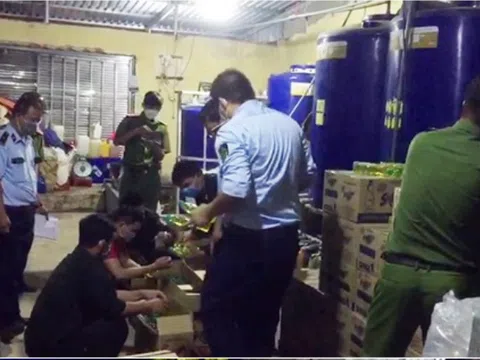 An Giang: Phát hiện một cơ sở sản xuất nước rửa chén nghi nhái nhãn hiệu nổi tiếng