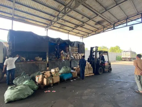 Long An: Tiêu hủy trên 1.000 sản phẩm giả mạo nhãn hiệu