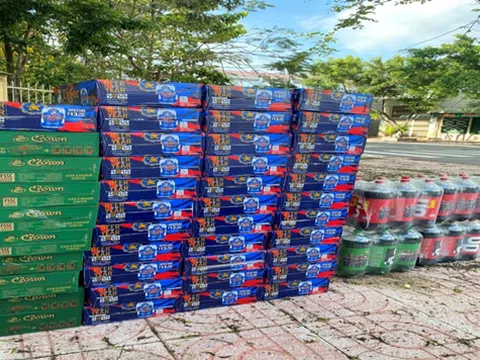 Đồng Tháp: Phát hiện điểm tập kết bia và nước ngọt nhập lậu