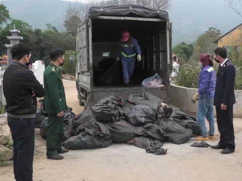 Lào Cai: Tiêu hủy hơn 1.500 kg tai lợn không rõ nguồn gốc, không bảo đảm vệ sinh an toàn thực phẩm