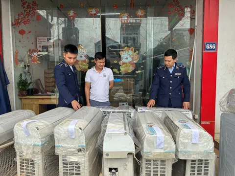 Thái Nguyên: Phát hiện và thu giữ nhiều bộ sản phẩm điều hòa nhập lậu