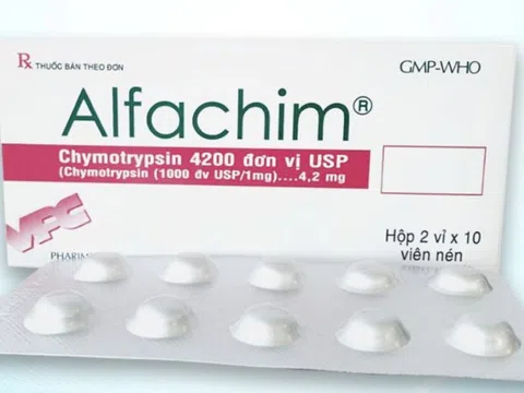 Thu hồi toàn quốc đối với lô thuốc viên nén Alfachim 4.2