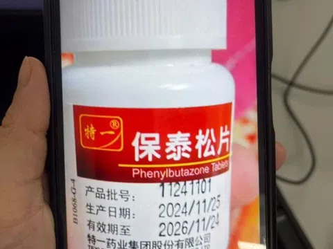 Bộ Y tế cảnh báo không mua, bán hoặc sử dụng các thuốc chứa Phenylbutazone