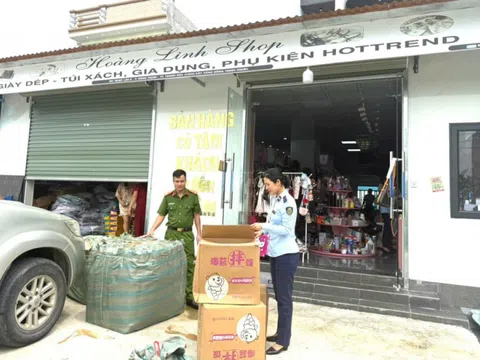 Thanh Hóa: Kiểm tra hộ kinh doanh Hoàng Linh Shop, phát hiện nhiều sản phẩm nhập lậu