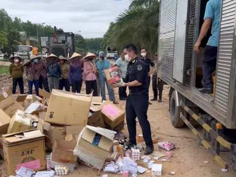 Hải quan khu vực IX tiêu hủy hơn 26.200 sản phẩm hàng hóa vi phạm