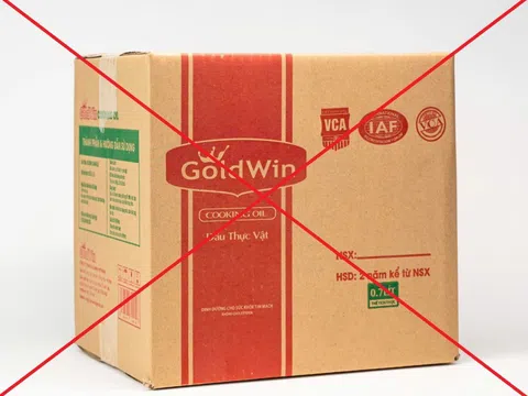 Phát hiện dầu ăn giả, kém chất lượng nhãn hiệu Goldwin Cooking Oil