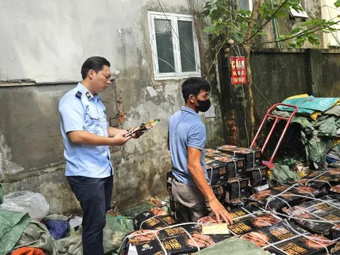 Hà Nội tạm giữ hơn 1,6 tấn lạp xưởng không rõ nguồn gốc