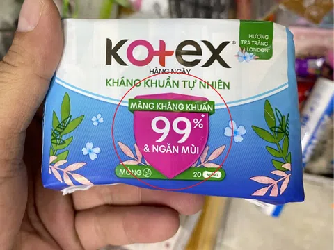 KCV trả lời về việc Ghi nhãn "kháng khuẩn 99%" trên sản phẩm Kotex