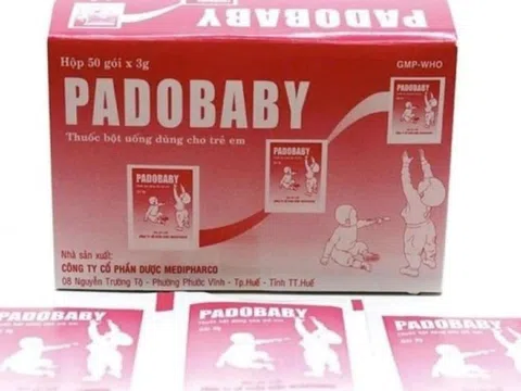 Thanh Hóa: Thu hồi khẩn thuốc bột uống Padobaby kém chất lượng