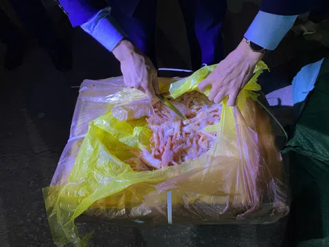 Lạng Sơn: Phát hiện phương tiện vận chuyển quần áo, giày dép và thực phẩm có dấu hiệu nhập lậu