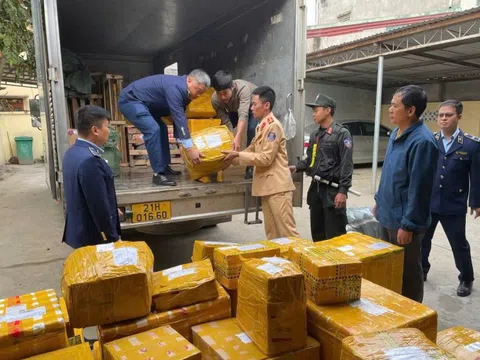 Lực lượng CSGT Công an tỉnh Lào Cai phát huy vai trò nòng cốt trong công tác chống buôn lậu, gian lận thương mại