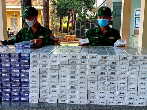 Kiên Giang: Thu giữ 4.500 bao thuốc lá điếu ngoại các loại nhập lậu